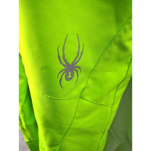 Spyder Thinsulate Snow Ski Pants Elastic Waist Bright Green Youth Kids Size 16